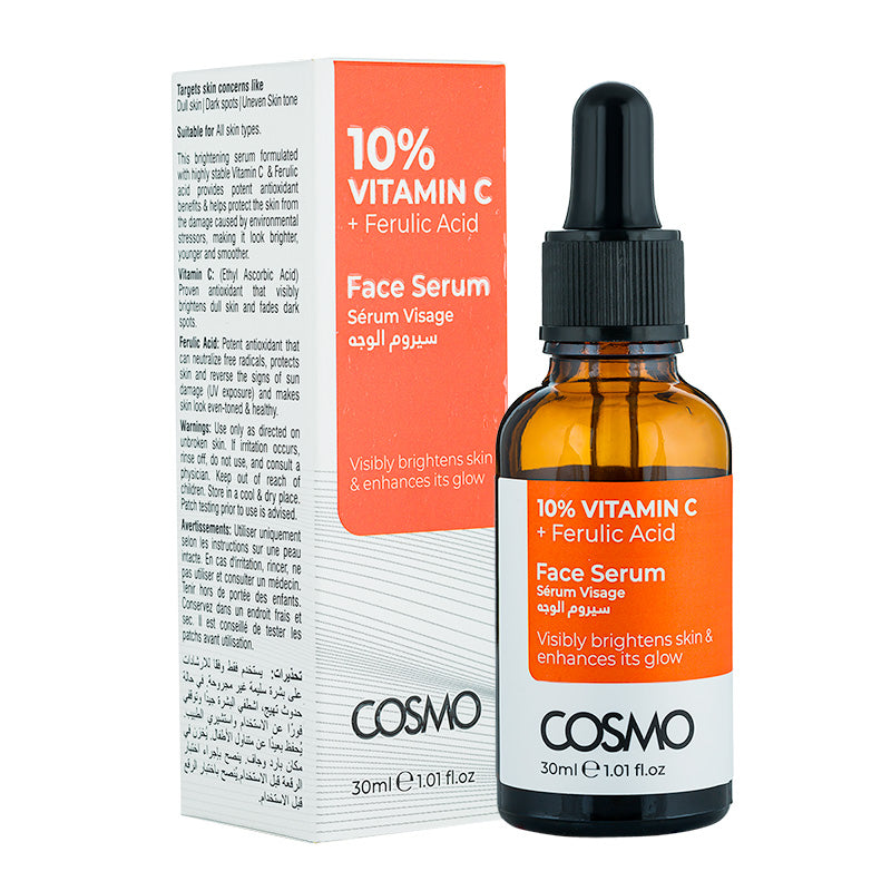 Cosmo 10% Vitamin C + Ferulic Acid Face Serum (30ml) image 2