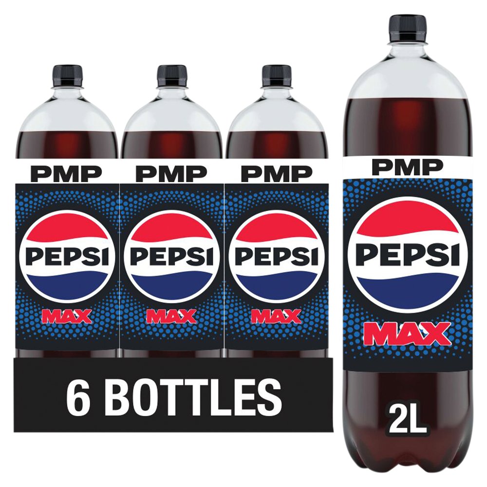 Pepsi Max No Sugar Cola PMP Bottle 2L