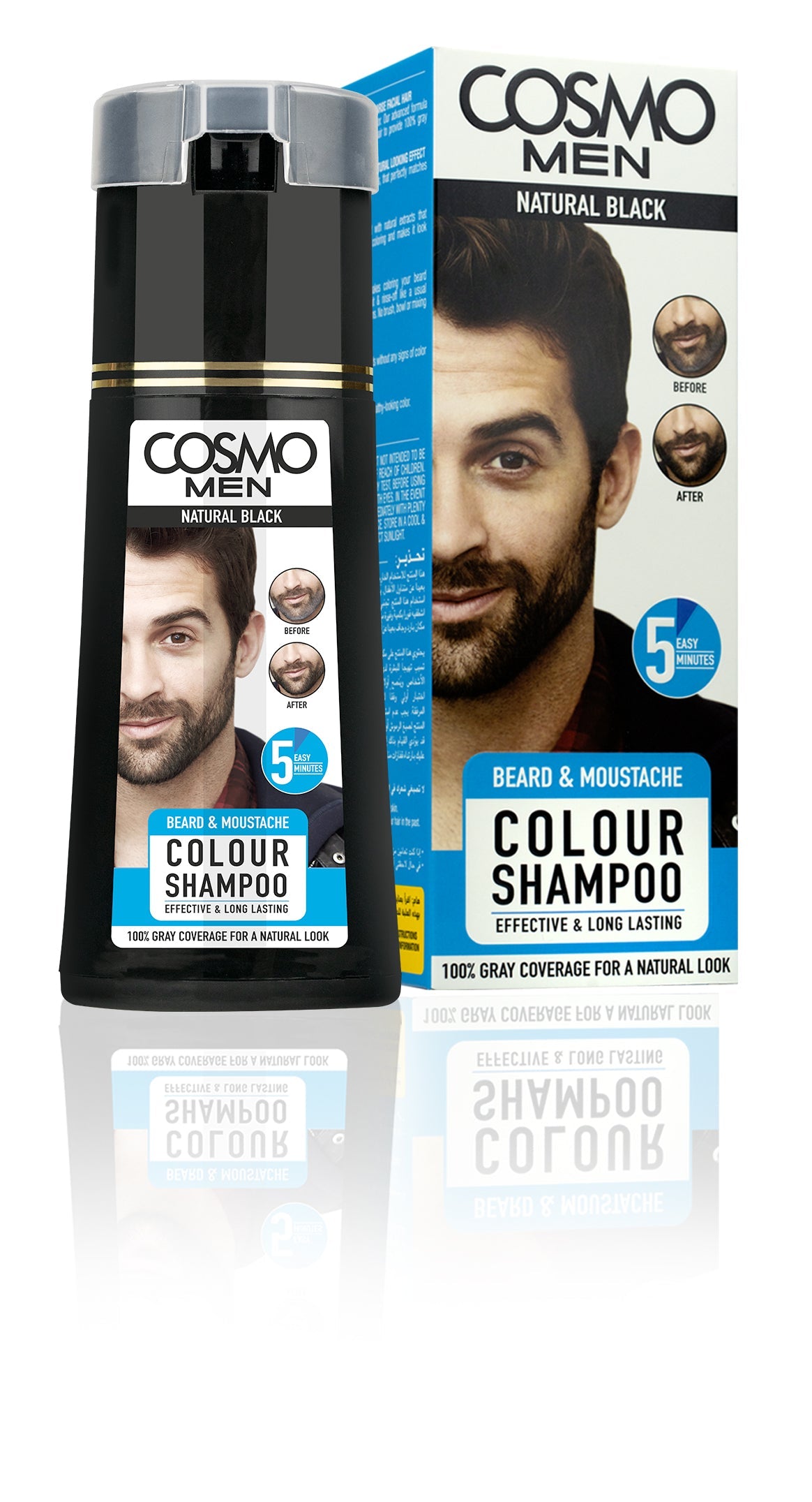 Hair Colour Shampoo Natural Black 180ML